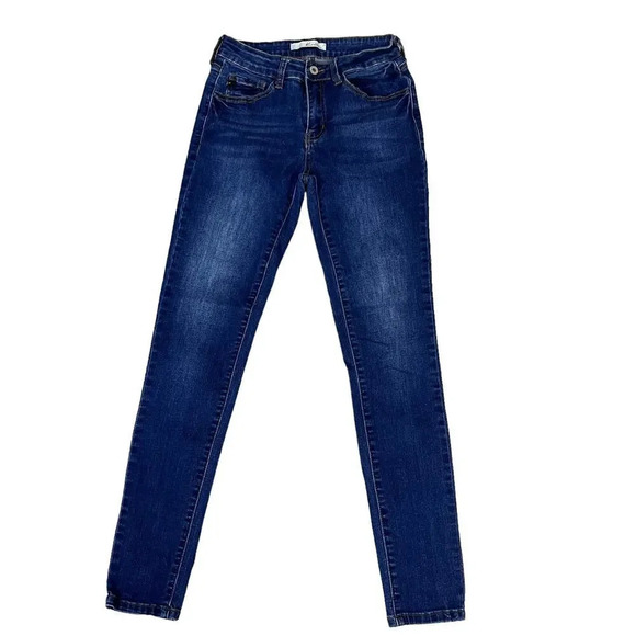 KanCan Women's Dark Wash Skinny Jeans Size 7/27 5-Pocket Stretch Denim‎ - Picture 1 of 4